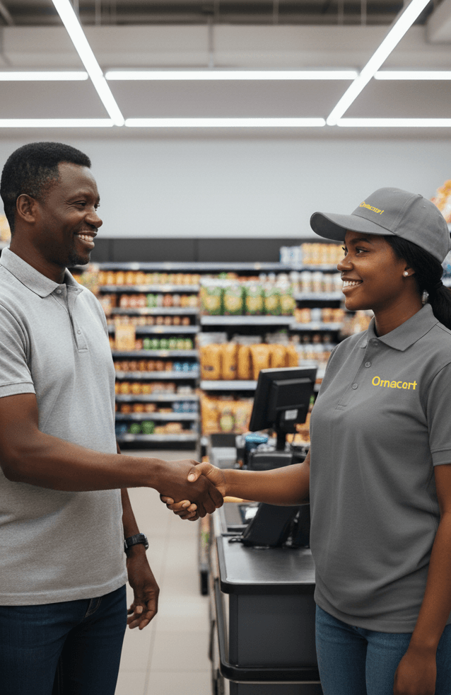 Omacart Partner Handshake